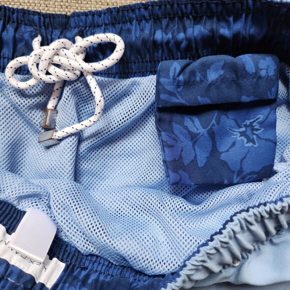 ALEX CANNON Men's SWIM Trunks Board Shorts  Light Blue Size XL Pockets - Picture 3 of 4